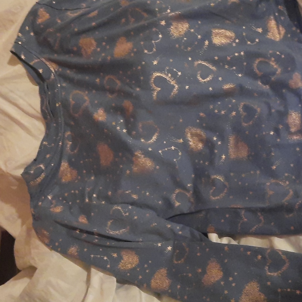 Sweet dreams by young hearts pj top sz 12